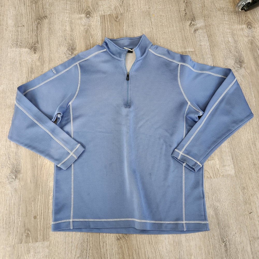 Nike Golf Mens Large Blue NikeFIT Therma 1/4 Zip Pullover Emulex 244810-455